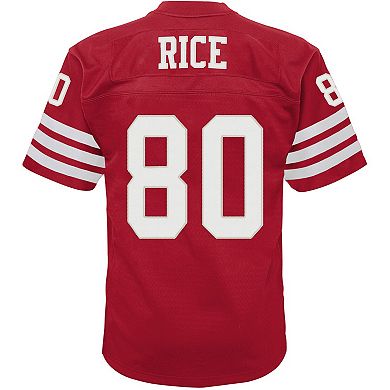 Infant Mitchell & Ness Jerry Rice Scarlet San Francisco 49ers 1990 Retired Legacy Jersey