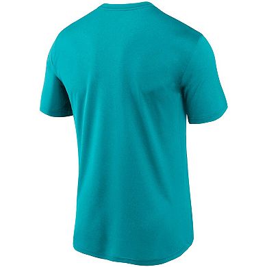 Men's Nike Aqua Miami Dolphins Logo Essential Legend Performance T-Shirt