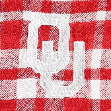 Women's Concepts Sport Crimson Oklahoma Sooners Mainstay Plaid Pullover Hoodie