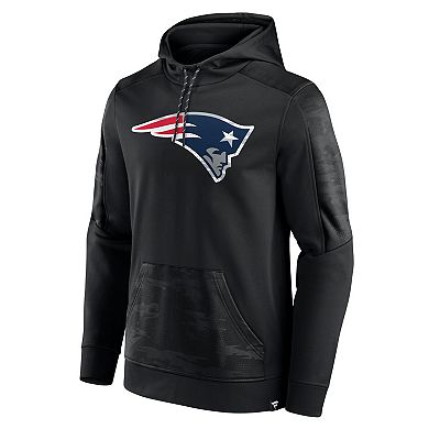 Men's Fanatics Branded Black New England Patriots On The Ball Pullover Hoodie