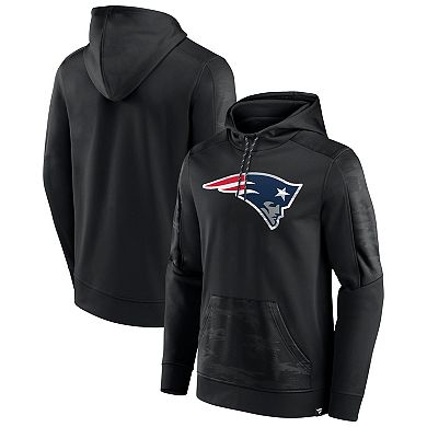 Men's Fanatics Branded Black New England Patriots On The Ball Pullover Hoodie