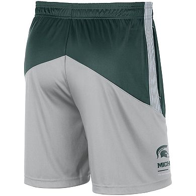 Men's Nike Green/Gray Michigan State Spartans Team Performance Knit Shorts