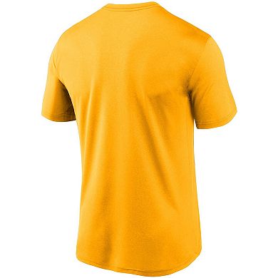 Men's Nike Gold Pittsburgh Steelers Logo Essential Legend Performance T-Shirt