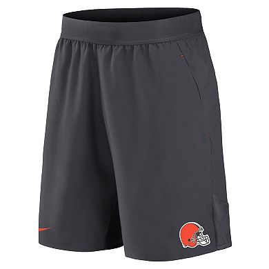 Men's Nike Anthracite Cleveland Browns Stretch Woven Shorts