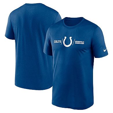 Men's Nike Royal Indianapolis Colts Horizontal Lockup Legend Performance T-Shirt