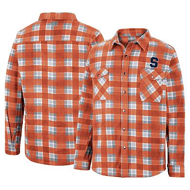 Men's Colosseum Orange Syracuse Orange Ellis Full-Snap Jacket