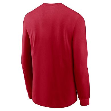 Men's Nike Red Tampa Bay Buccaneers Icon Legend Logo Performance Long Sleeve T-Shirt