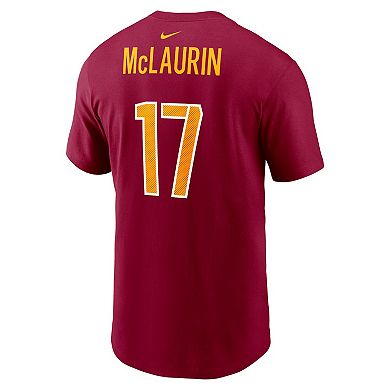 Men's Nike Terry McLaurin Burgundy Washington Commanders Player Name & Number T-Shirt
