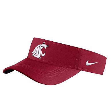 Men's Nike Washington State Cougars Crimson Sideline Performance Visor