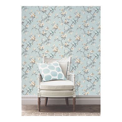 Brewster Home Fashions Chinoiserie Floral Wallpaper