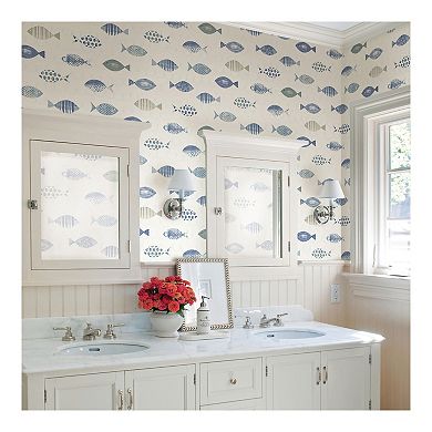Brewster Home Fashions Key West Sea Fish Wallpaper