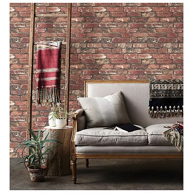 Brewster Home Fashions Loft Brick Wallpaper