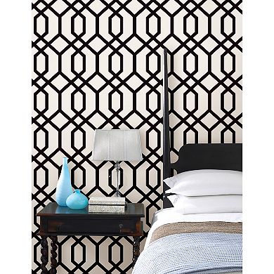 Brewster Home Fashions Trellis Montauk Wallpaper