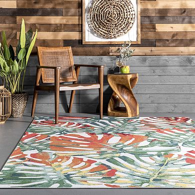 nuLoom Contemporary Floral Janice Area Rug