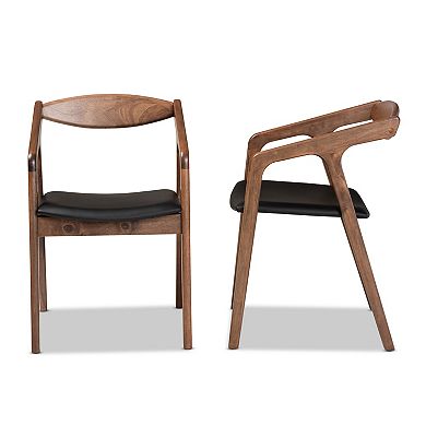Baxton Studio Harland Dining Chairs 2-piece Set