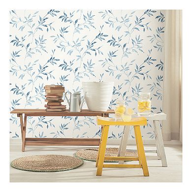 Brewster Home Fashions Sanibel Leaf Trail Pre-Pasted Wallpaper