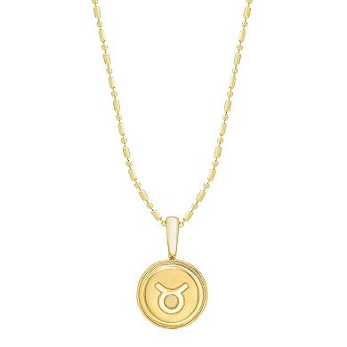 It's Personal 14k Gold Zodiac Taurus Pendant Necklace