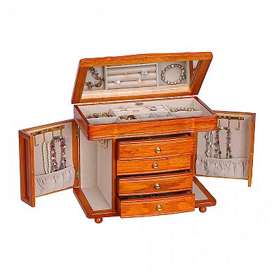 Mele & Co. Mele Designs Mele & Co. Josephine Wooden Jewelry Box