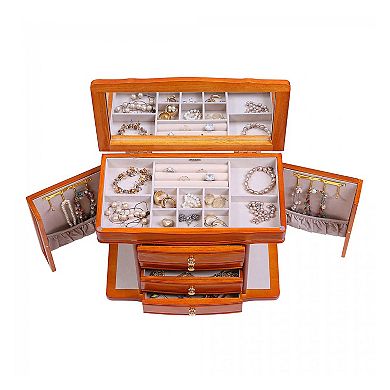 Mele & Co. Mele Designs Mele & Co. Josephine Wooden Jewelry Box