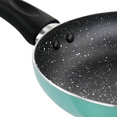 Oster Cocina Luneta 8 Inch Aluminum Nonstick Frying Pan in Turquoise