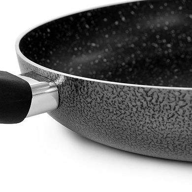 Oster Cocina Pallermo 11 Inch Nonstick Aluminum Frying Pan in Charcoal