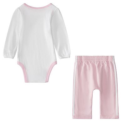 Baby Girl adidas Graphic Bodysuit & Jogger Pants Set
