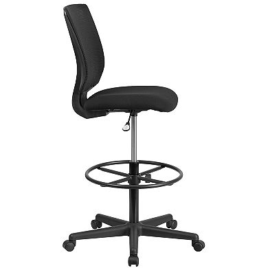 Flash Furniture Harper Ergonomic Mid-Back Drafting Desk Chair