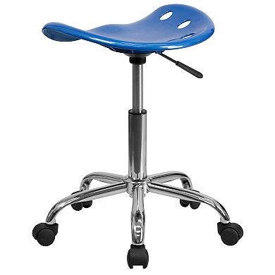 Flash Furniture Taylor Bright Blue Tractor Seat Stool