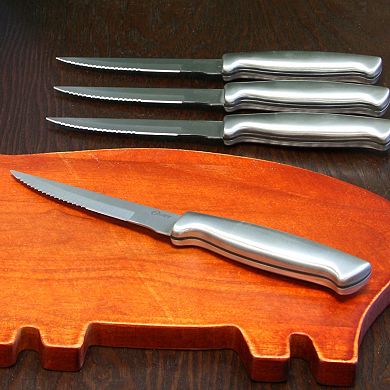 Oster Cocina Baldwyn 4.5 Inch Stainless Steel Steak Knife, Set of 4