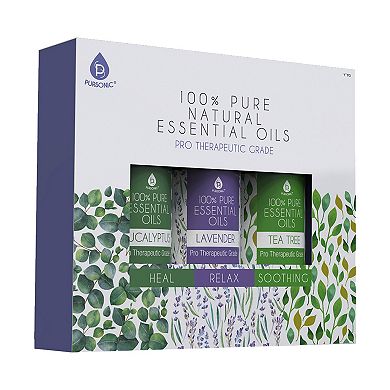 Pursonic 3 Pack Pure Essential Aroma Oils