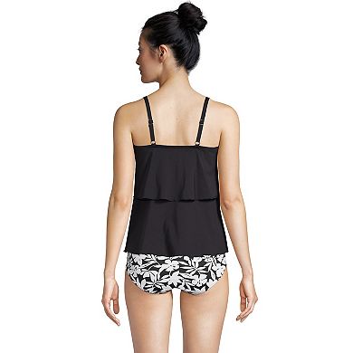 Women's Lands' End Chlorine Resistant Tiered Tankini Swimsuit Top