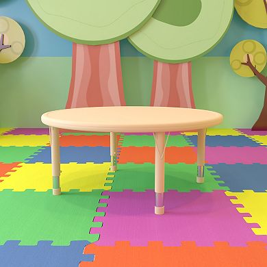 Kids Flash Furniture Wren Round Adjustable Activity Table