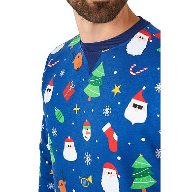 Men's Festivity Blue Christmas Sweater