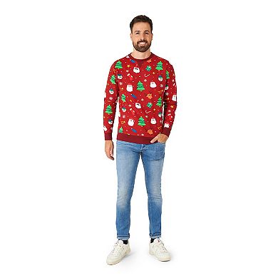 Men's Festivity Red Christmas Sweater
