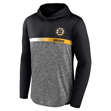 Men's Fanatics Branded Black Boston Bruins Podium Defender Pullover Hoodie