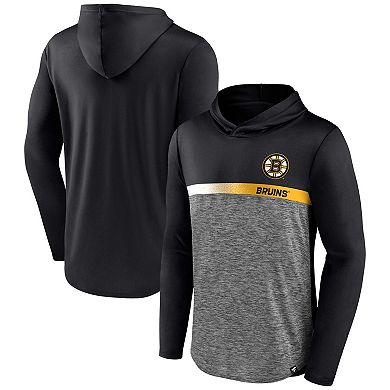 Men's Fanatics Branded Black Boston Bruins Podium Defender Pullover Hoodie