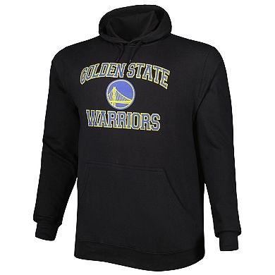Men's Black Golden State Warriors Big & Tall Heart & Soul Pullover Hoodie