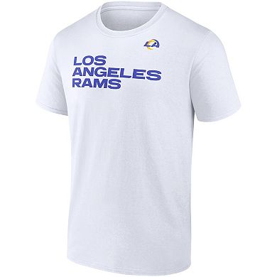 Men's Fanatics White Los Angeles Rams Hot Shot State T-Shirt