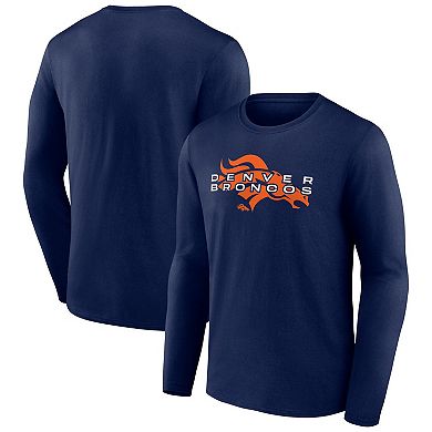 Men's Fanatics Branded Navy Denver Broncos Advance to Victory Long Sleeve T-Shirt