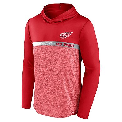 Men's Fanatics Branded Red Detroit Red Wings Podium Defender Pullover Hoodie