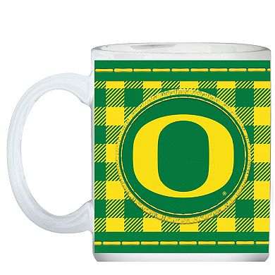 Oregon Ducks 15oz. Buffalo Plaid Father's Day Mug