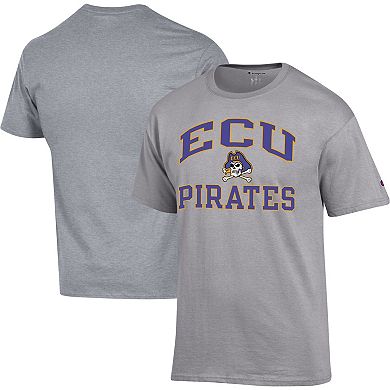 Men's Champion Heather Gray ECU Pirates High Motor T-Shirt