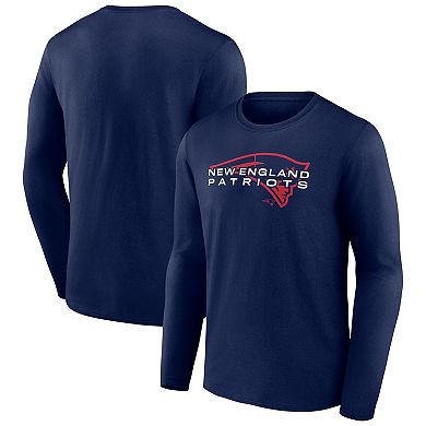 Men's Fanatics Branded Navy New England Patriots Advance to Victory Long Sleeve T-Shirt