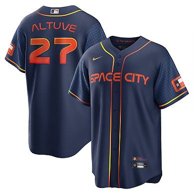 Men's Nike Jose Altuve Navy Houston Astros 2022 City Connect Replica Player Jersey