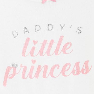 Baby Girl Carter's 2-Piece "Daddy's Little Princess" Graphic Bodysuit & Tutu Pants Set