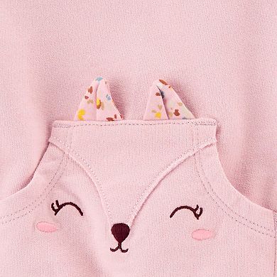 Baby Girl Carter's 3-Piece Fox Sweatshirt, Bodysuit, & Floral Leggings