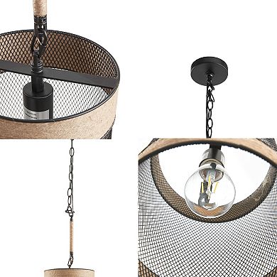 INK+IVY Orion Cylinder Pendant Ceiling Light