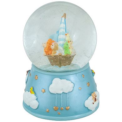 5" Children's Blue Sleepy Time Musical Snow Globe