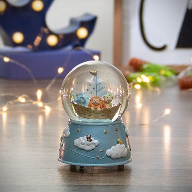 5" Children's Blue Sleepy Time Musical Snow Globe