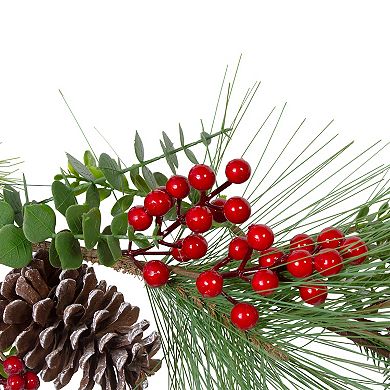 5' x 10" Berry Pine and Eucalyptus Artificial Christmas Garland - Unlit